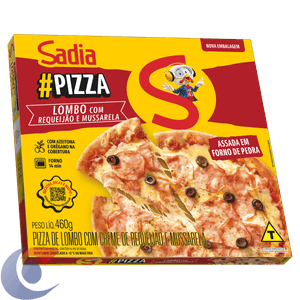Pizza Sadia Lombo Com Catupiry E Mussarela 460g