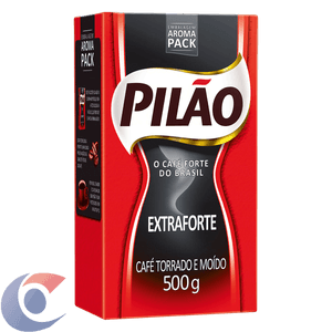 Café A Vácuo Torrado E Moído Pilão Extra Forte 500g