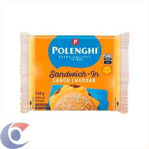 Queijo Processado Fatiado Polenghi Cheddar 144g