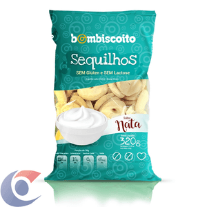 Biscoito Sequilhos Bombiscoito Nata Zero Lactose E Sem Glúten 320g