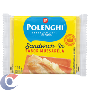 Queijo Mussarela Polenghi Sandwich-In Fatiado 144g