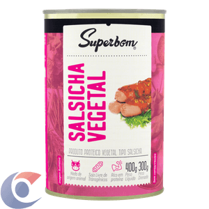 Salsicha Vegetal Superbom Lata 300g