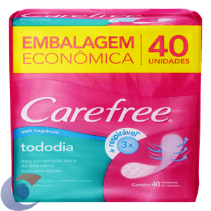 Protetor Diário Carefree Todo Dia Sem Perfume Un