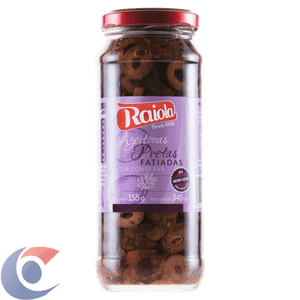 Azeitona Preta Raiola Fatiada 155g