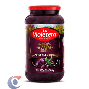 Azeitona Preta Com Caroço La Violetera 500g