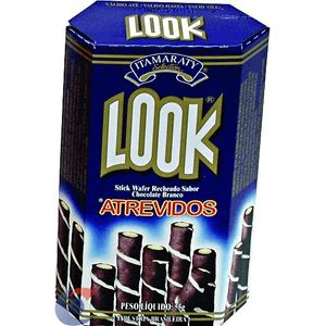 Biscoito Wafer Look Atrevido Chocolate Branco 55g