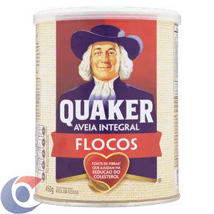 Aveia Em Flocos Regulares Quaker Lata 450g
