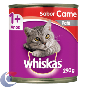 Alimento Para Gatos Adultos Whiskas Patê De Carne 290g