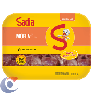 Moela De Frango Congelada Sadia Bandeja 1kg