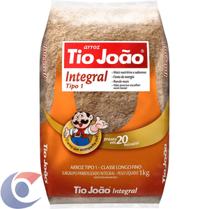Arroz Integral Tio João Tipo 1 Pacote 1kg