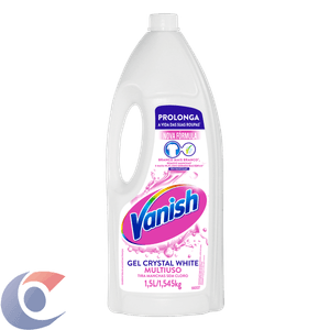 Tira Manchas Em Gel Vanish Crystal White Para Roupas Brancas 1,5l