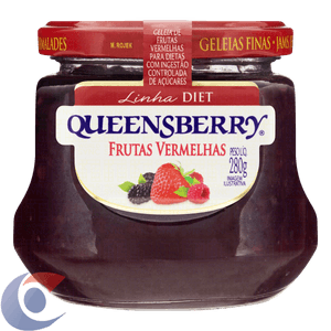 Geleia Diet Queensberry Frutas Vermelhas 280g
