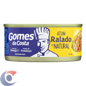 Atum Ralado Ao Natural Gomes Da Costa Lata 130g