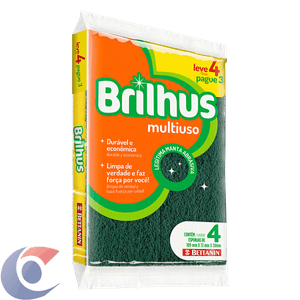 Esponja Bettanin Brilhus Multiuso Leve 4, Pague 3