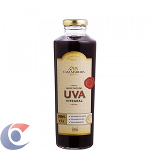 Suco De Uva Tinto Casa Madeira Garrafa Integral 500ml