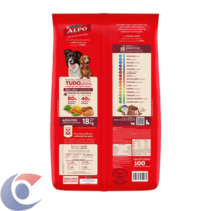 Ração Alpo Cães Adultos Carne, Frango, Cereais E Vegetais 1kg