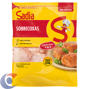 Sobrecoxa De Frango Congelada Sadia 1kg
