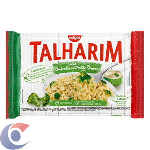Massa Nissin Talharim Brócolis Ao Molho Branco 99g