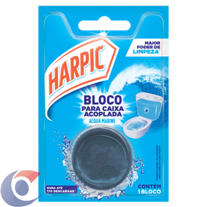 Harpic Limpador E Aromatizador Sanitário Para Caixa Acoplada Marine 50g