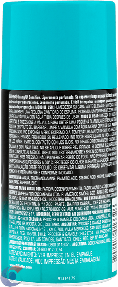 ESPUMA-BARB-GILLETTE-FOAMY-175G-P-SENS