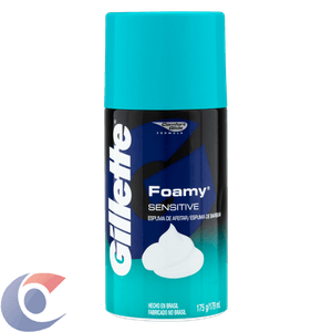 Espuma De Barbear Gillette Foamy Pele Sensível 175g