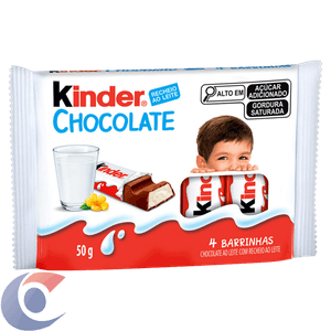 Kinder Chocolate Em Barra Ao Leite 50g