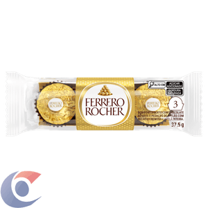 Ferrero Rocher Com 3 Bombons 37,5g
