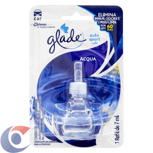 Desodorizador Glade Eletric Car Refil Acqua 3,2ml