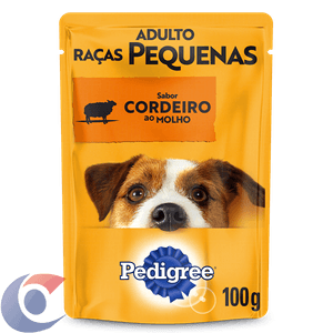 Ração Para Cães Adultos Pedigree Cordeiro Ao Molho Sachê 100g