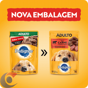 Ração Para Cães Pedigree Adulto Carne Ao Molho 100g