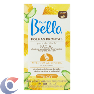 Depilador Facial Em Folhas Prontas Depil Bella Tradicional 16 Un