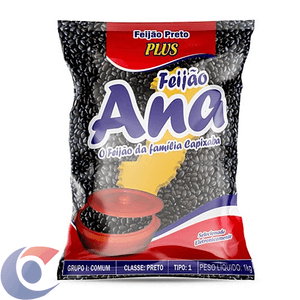 Feijão Preto Tipo 1 Ana Plus 1kg