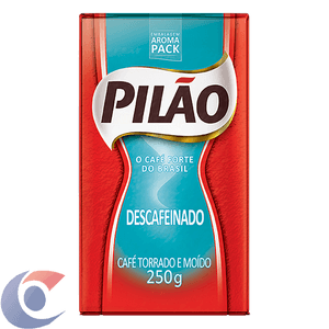 Café Torrado E Moído A Vácuo Pilão Descafeinado 250g