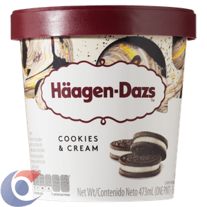 Sorvete Häagen-Dazs Cookies And Cream 473ml