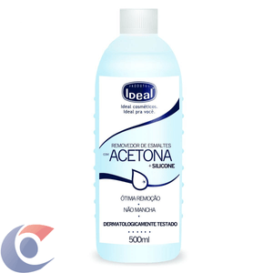 Removedor De Esmalte Ideal Com Acetona 500ml