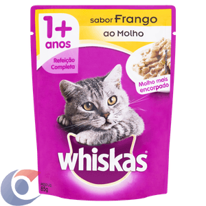 Alimento Para Gatos Adultos Whiskas Frango Sachê 85g