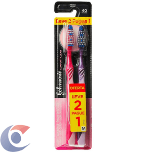 Escova Dental Johnson' S Comfort Clean Média Leve 2 Pague 1