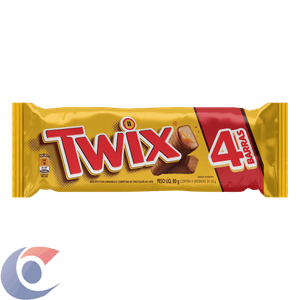 Chocolate Twix 4 To Go 80g