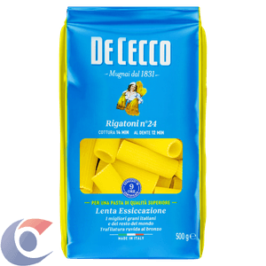 Macarrão Italiano N°24 De Cecco Rigatoni 500g
