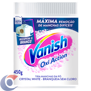 Tira Manchas Em Pó Vanish Crystal White Oxi Action 450g