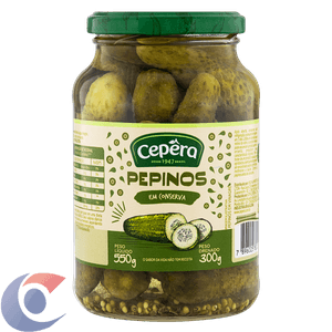 Pepino Em Vinagre Suave Cepêra 300g