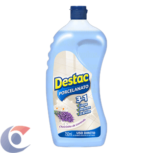 Limpador Destac Para Pisos Porcelanato Cerâmica Lavanda E Alfazema 750ml