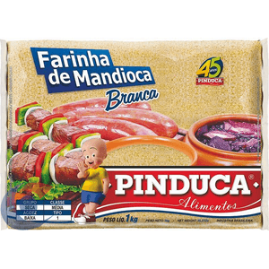 Farinha De Mandioca Branca Pinduca 1kg