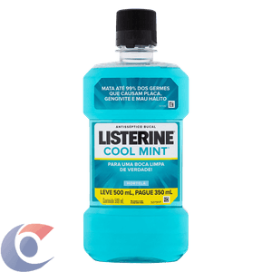 Enxaguante Bucal Listerine Cool Mint Leve 500ml Pague 350ml
