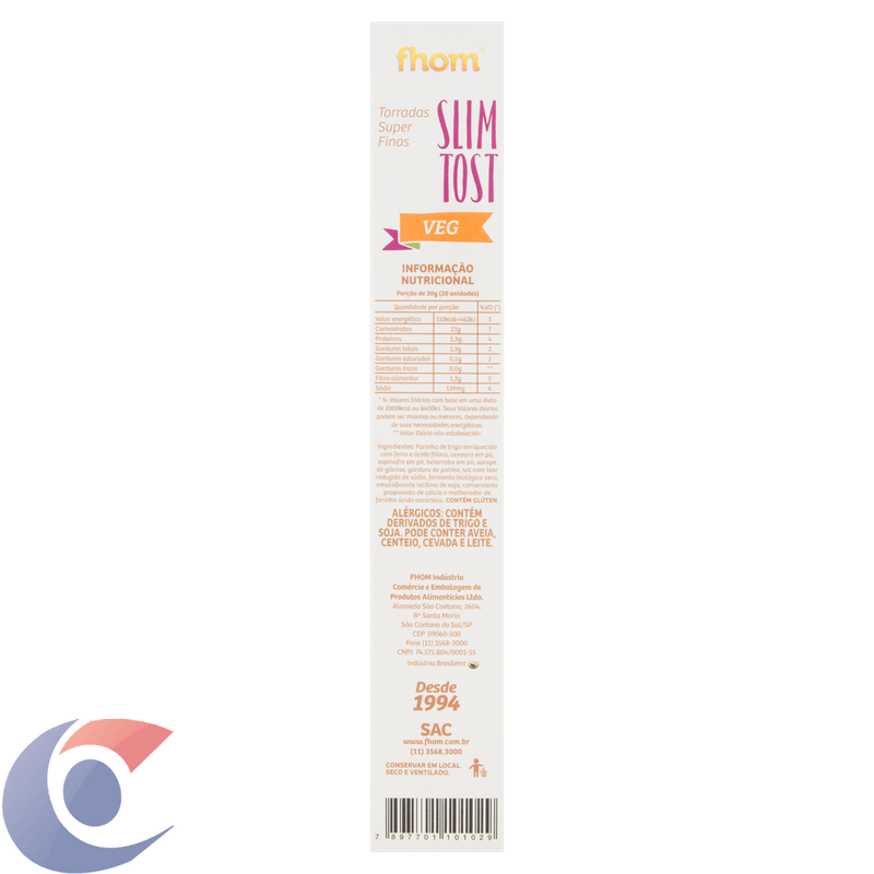 TORRADA-FHOM-SLIM-TOAST-110G-CORES