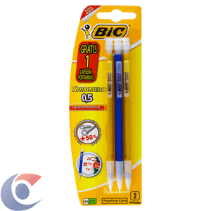 Lapiseira Recarregável Colorida 0,5mm Bic Shimmers 2 Un Grátis 1 Lapiseira