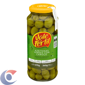Azeitona Verde Vale Fértil Com Caroço 360g