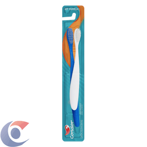 Kit Escova Dental Média Condor Grátis Escova Dental Infantil Macia