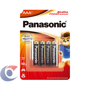 Pilha Panasonic Alcalina Palito Aaa 4 Un