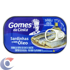 Sardinha Com Óleo Gomes Da Costa Lata 84g